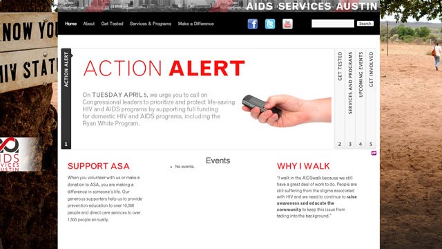 AIDS Services Austin Prototype WP site