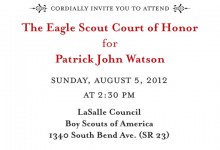 Court of Honor Invitation Copy