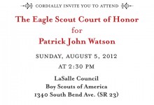 Court of Honor Invitation Copy